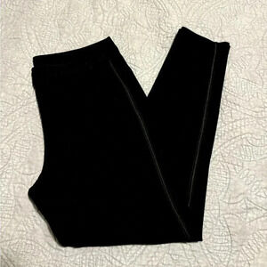 Eileen Fisher Black Stretch Pointe Slightly Cropped Leggings